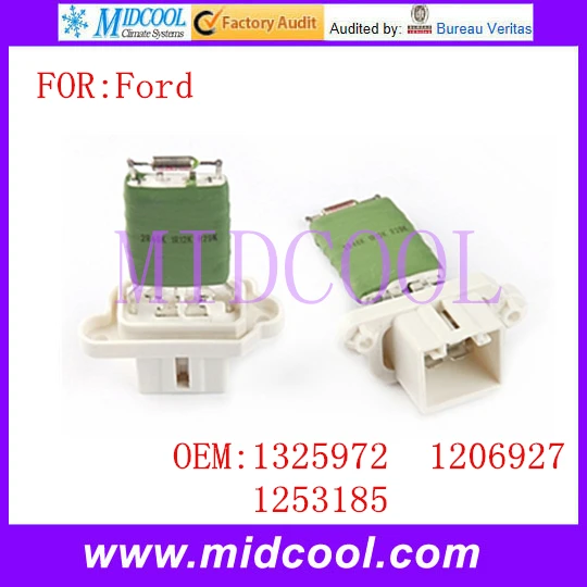

New A/C Heater Fan Blower Motor Resistor use OE NO. 1325972 , 1206927 , 1253185 for Ford Fiesta Mk5