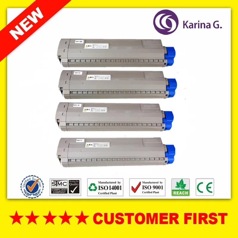

1Set Compatible for OKI C811 Toner Cartridge for Okidata C811 C841 MC843 MC863 MC883 etc.