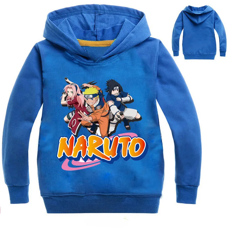 New Anime Naruto Costumes Print Hoodies Cartoon Children's Sweatshirts