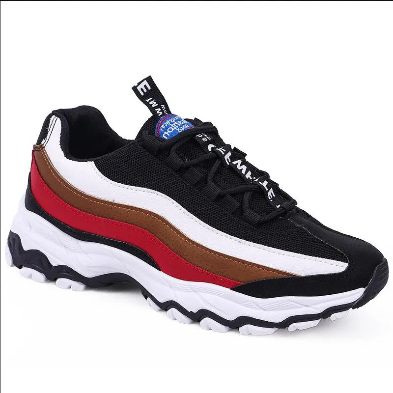 

New Spring Autumn casual shoes men outdoor breathable anti slip shoes Stylish Mixed Color for teens platform speed trainer shoe