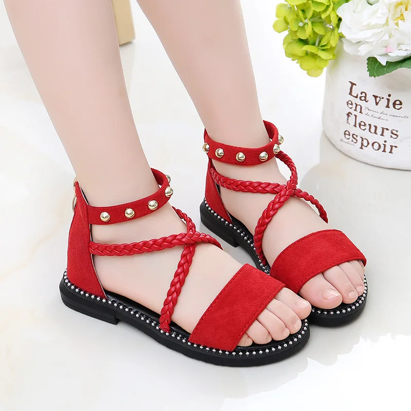 Kid Shoes Flat Summer Girls Sandals Big Kids Little Girl Princess Shoes For Children Beach Sandals 3 4 5 6 7 8 9 10 11 12 Year Kid Shoes Flat Summer Girls Sandals Big Kids Little Girl Princess Shoes For Children Beach Sandals 3 4 5 6 7 8 9 10 11 12 Year