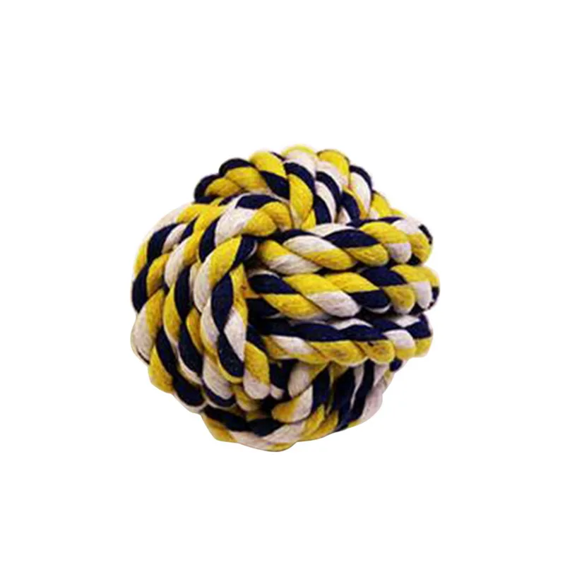 Hoomall Colorful Cotton Rope Ball Dog Toy Home Palying Chew Toys For