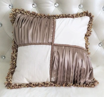

New Cushion Cover Pillow Europe patchwork tassel home sofa bed room textile adult child lover beauty Dec wholesale FG973