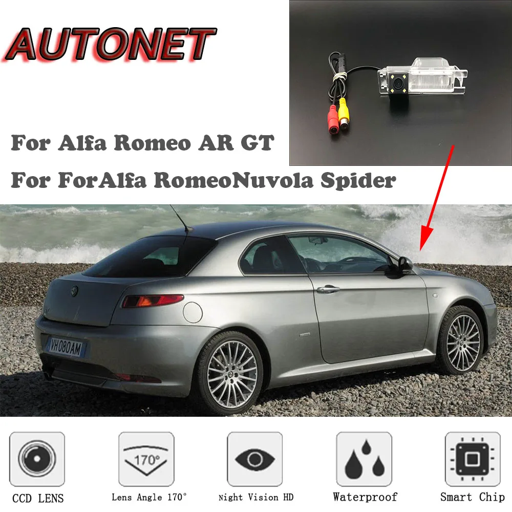 AUTONET HD ночное видение резервного копирования камера заднего вида для Alfa Romeo AR GT/Nuvola паук NTSC для настройки/CCD/RCA стандарт