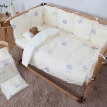 Детские комплекты постельного белья, новинка, детская подушка-бампер, детская кроватка для малышей, защита для сна, рисунок кота, милый мягкий бампер для детской кровати