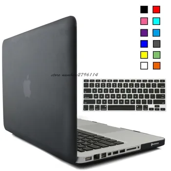 

2017 2018 Matte shell case for Macbook Pro 13 15 inch Caso with Silicone Keyboard Film for macbook case cover para portatil