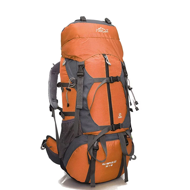 Профессиональный походный рюкзак походный уличный 65л дорожная сумка Полевая Сумка для мужчин и женщин наплечный рюкзак ранец большой емкости - Цвет: Orange