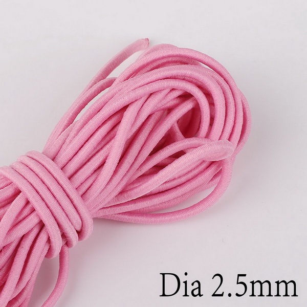 Colorful High-Elastic Cords Round Elastic Band Round Elastic Rope Rubber Band Elastic Line DIY Sewing Accessories