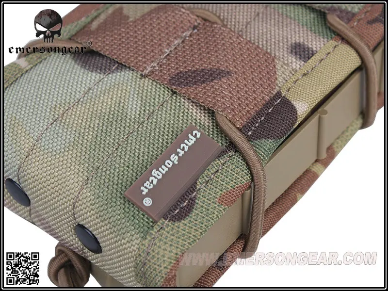 Сумка для магазина Emersongear с одним блоком военная утилита Molle EM6345 M4/M14/AK/G3/G36|single magazine