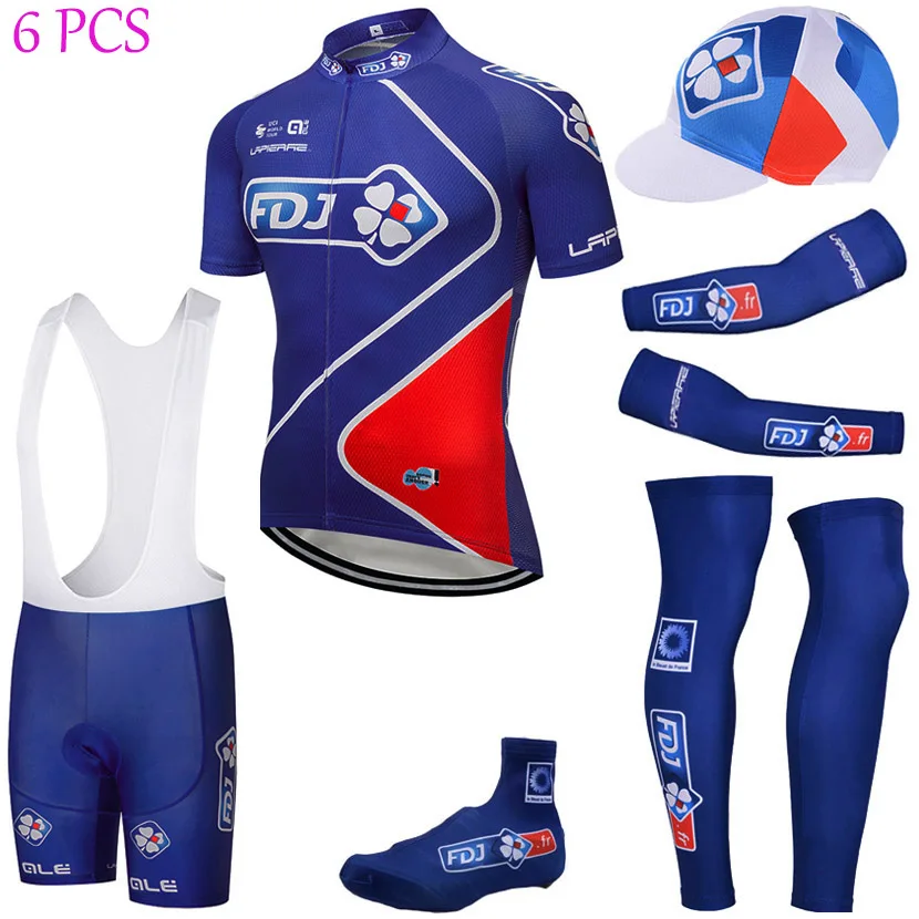 

2019 Tour Cycling Full set KATUSHA Bike jersey Breathable Men Ropa Ciclismo Cycling Jerseys 9D bike shorts and sleeve warmers