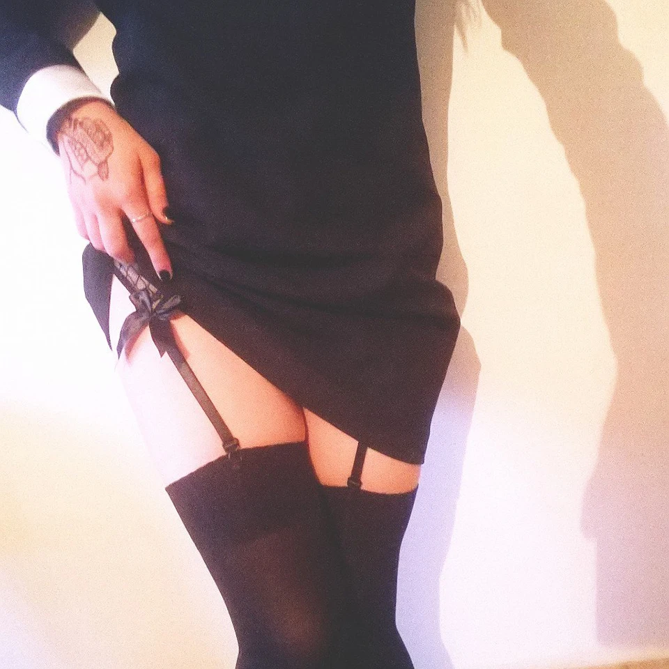 Комплект нижнего белья Чулки с поясом и подвязками|suspender set|garter belt suspenderbelt stockings |