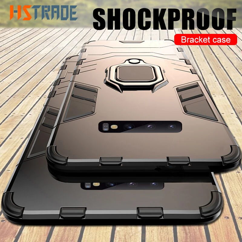 

Luxury Armor Soft Shockproof Case On The For Samsung Galaxy S8 S9 S10 Plus S10e Note 8 9 A30 A50 Silicone Car Holder Ring Case