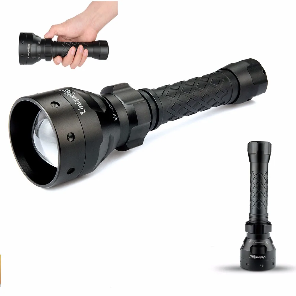 UniqueFire 1406 IR Flashlight Infrared Light Night Vision Torch (Infrared Light Is Invisible to Human Eyes) + Gun Mount2