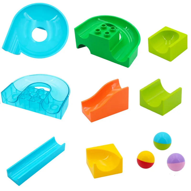 Marble Run собрать слайд блок части для детей творческие образовательные