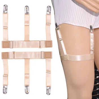 

women Shirt Stays Garters Suspenders Braces For Shirts Gentleman Leg Elastic Men Shirt Suspenders Garter Holder Business Unisex