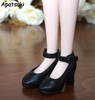 

Fashion Black High-Heel Shoes For Blythe Dolls 1/6 Doll Shoes For Licca Dollhouse Mini Shoes For 1/6 BJD Doll Accessories