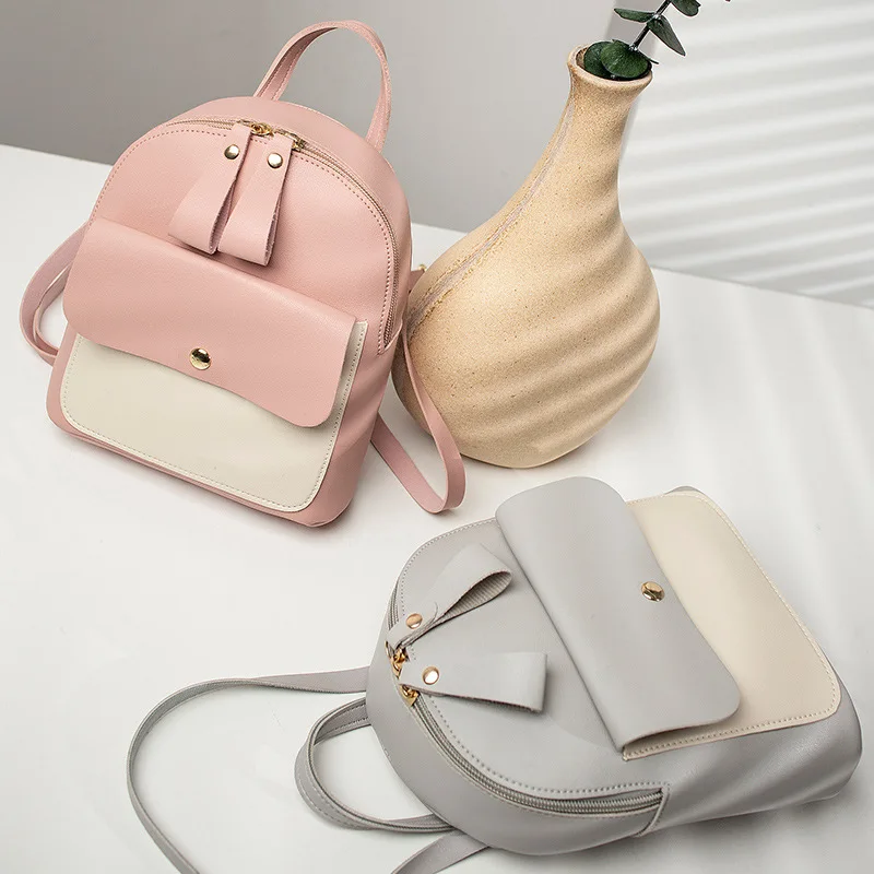  Children's Backpack Women Small Shoulder Hand bags Female Back pack 2019 Simple Fashion Multi-Funct - 33005265232