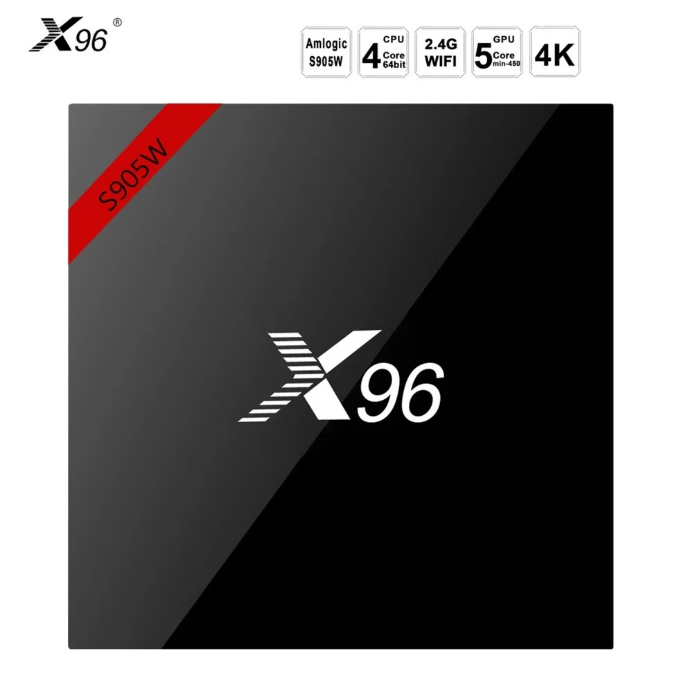 

X96W 1GB 8GB Android 7.1 TV Box Amlogic S905W Quad Core CPU Support 4K H.265 HDMI2.0 Media Player Set Top Box