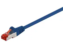 Сетевой кабель Патч-корд Rj45 FTP Cat6 1,5 метров голубой цвет 95565 Goobay AWG провода 27