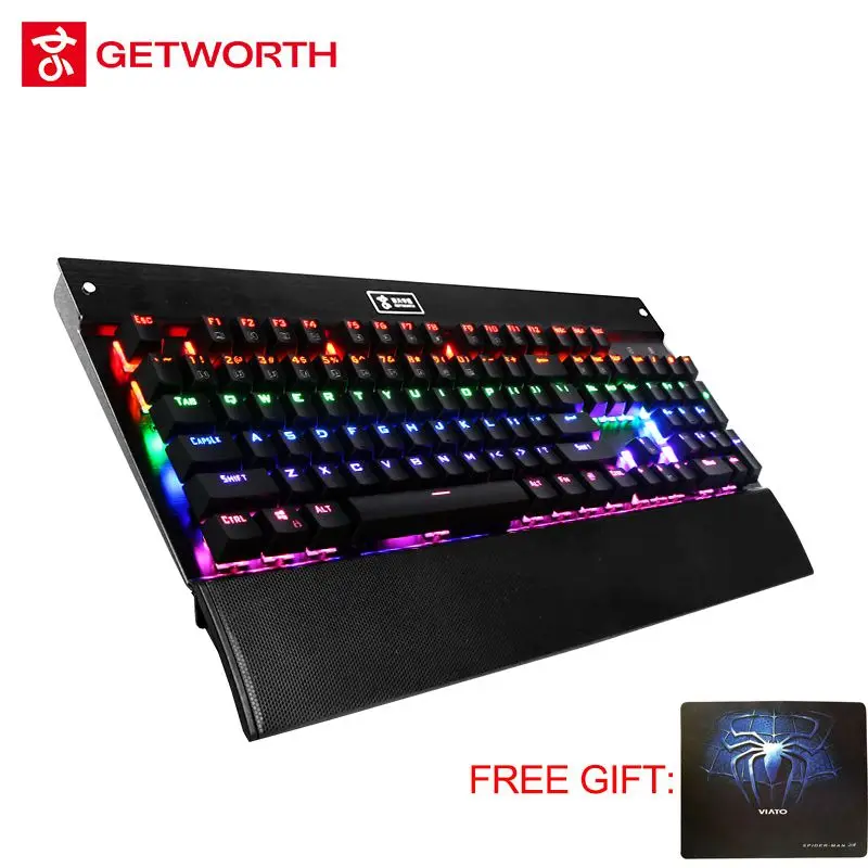 GETWORTH Mechanical Keyboard 104 Keys Usb Wired Gaming