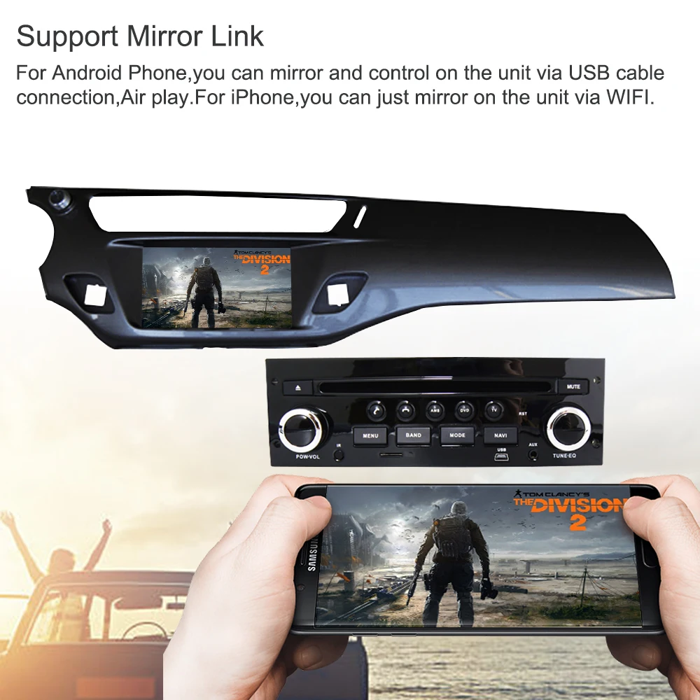 Top Octa Core 32GROM Android8.1 Car Radio GPS Multimedia Player For Citroen C3 DS3 2010-2016 Auto DVD Audio Navigation Stereo WIFI 4