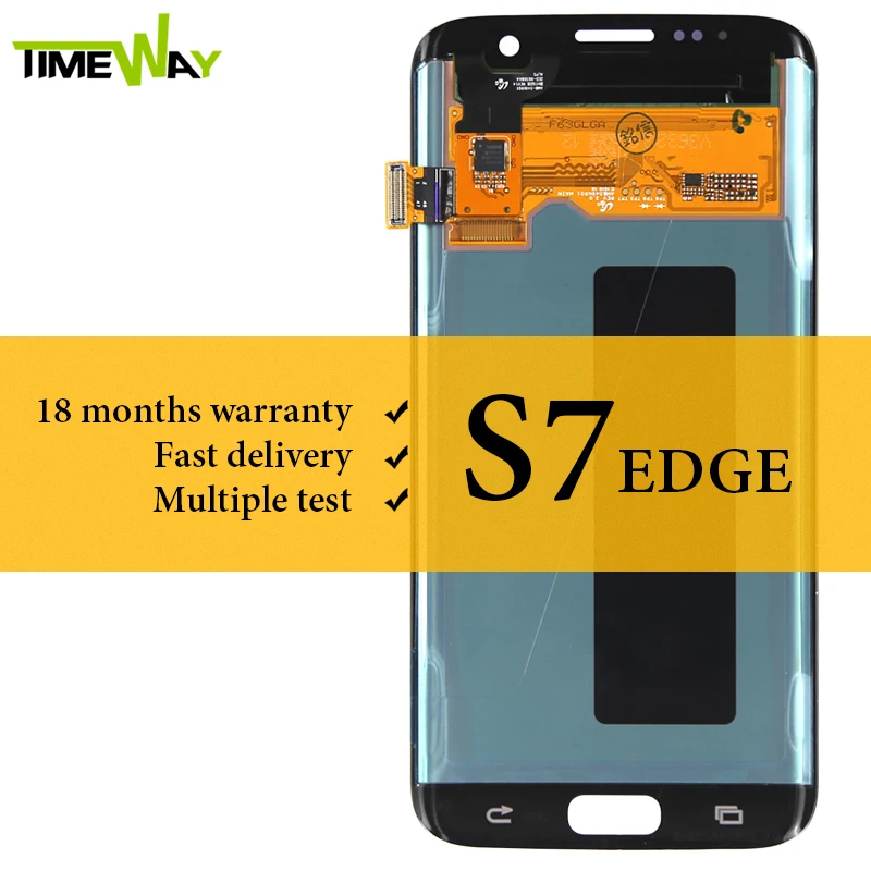 

100% Tested LCD For Samsung S7 Edge LCD Dispaly With Touch Screen Assembly Super AMOLED For Samsung G935 G935F G935A Screen