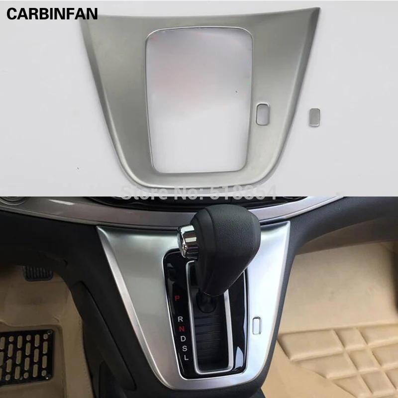 

ACCESSORIES For 2012 2013 2014 2015 Honda CRV CR-V Chrome Shift Gear Panel Trim Frame Cover Garnish Surround Sticker