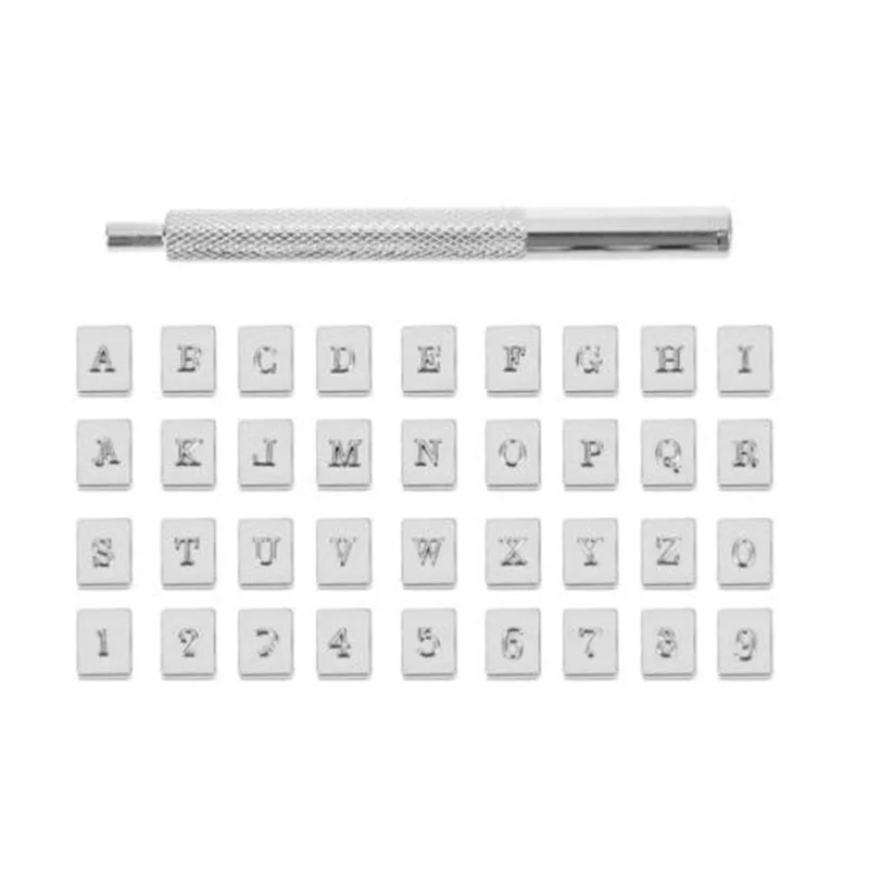 

36pcs Steel Punch Alphabet Letter Number Stamp Set Metal Leather Craft Tool Kit