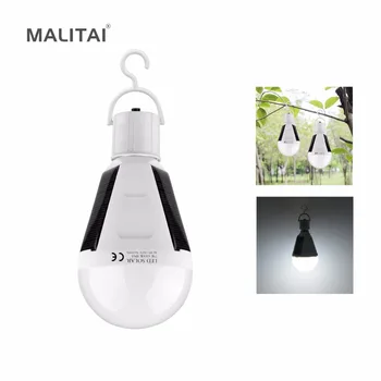 

7W 12W Portable Lantern Solar LED Bulb lamp E27 110V 220V Rechargeable Sensor Charge Outdoor Night Emergency Camping Tent light