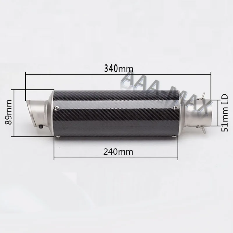 Для LeoVince SBK Универсальный 51 мм Мотоцикл выхлопная труба глушитель яма Байк для suzuki gsr 600 ducati crf 230 cb650f xmax 300