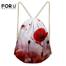 FORUDESIGNS/женская сумка на шнурке спортивная сумка для девочек тренировочная Йога смешанный цвет печать команда тренировочная сумка для улицы