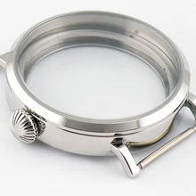 Parnis 46 мм полный полированный чехол подходит ETA 6497 6498 st36 движение Мужские часы P169