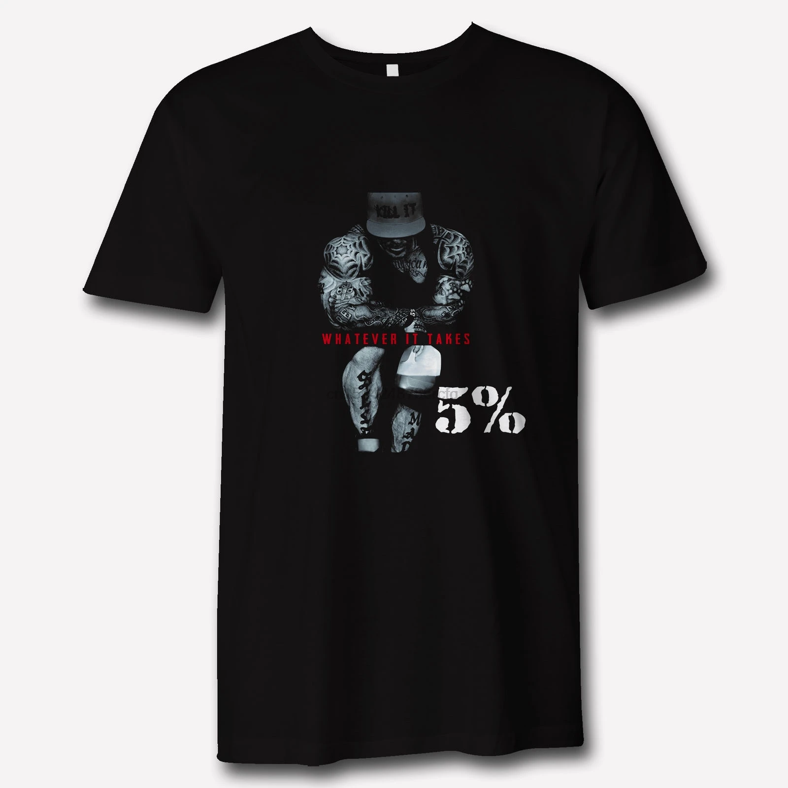 

RICH PIANA 5 Classic Apparel logo Black T Shirt Whatever It Takes