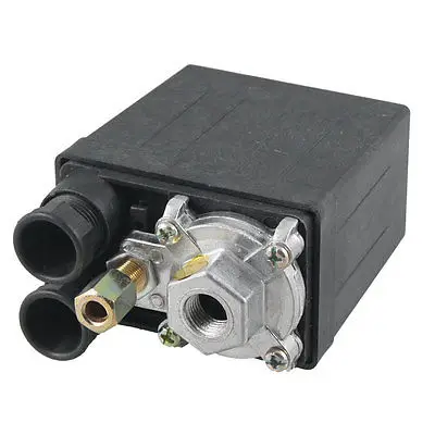 

One Port Air Compressor Pressure Switch Control Valve 175 PSI 12 Bar Black