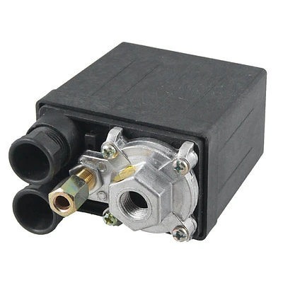 Off at 175 PSI 100-200 PSI Low HP Air Compressor Pressure Switch w/ 2 Way Release Valve 1/4 Threaded Off at 175 PSI 100-200 PSI Low HP Air Compressor Pressure Switch w/ 2 Way Release Valve 1/4 Threaded