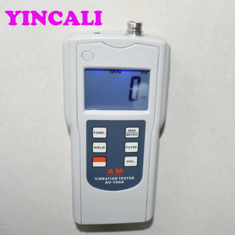  Portable Vibration Tester Meter AV-160A Digital Vibration Detector With Vibration Acceleration Velo