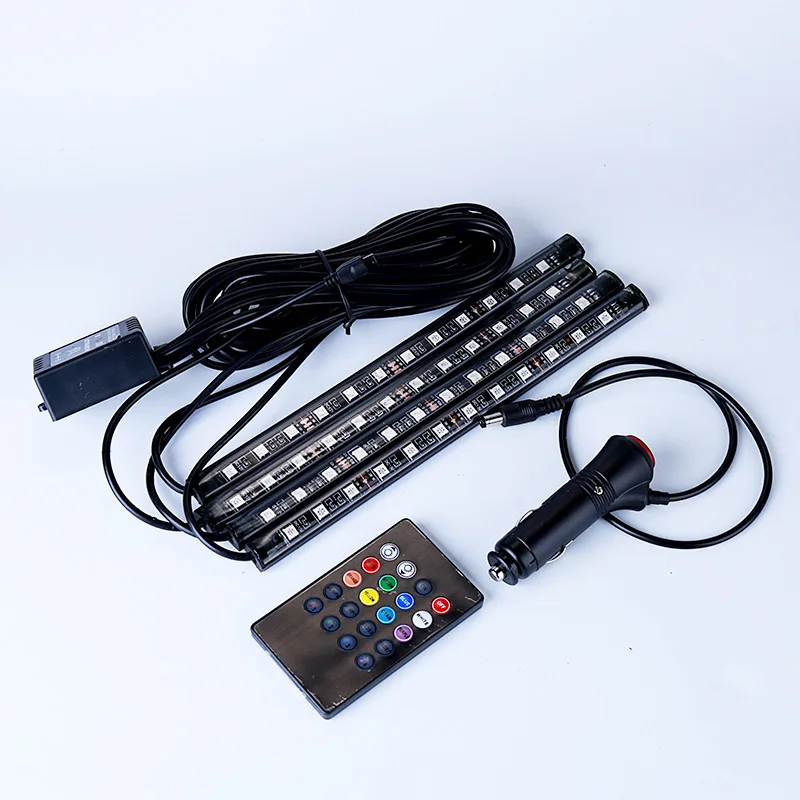 4 шт. автомобиль RGB светодиодный DRL полосы света Светодиодные ленты огни Цвета