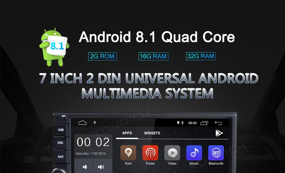 Best Xonrich Autoradio 2 din Android 8.1GPS Head Unit For Nissan X-trail Juke Qashqai Multimedia Audio Stereo Tape Recoder Navigation 0