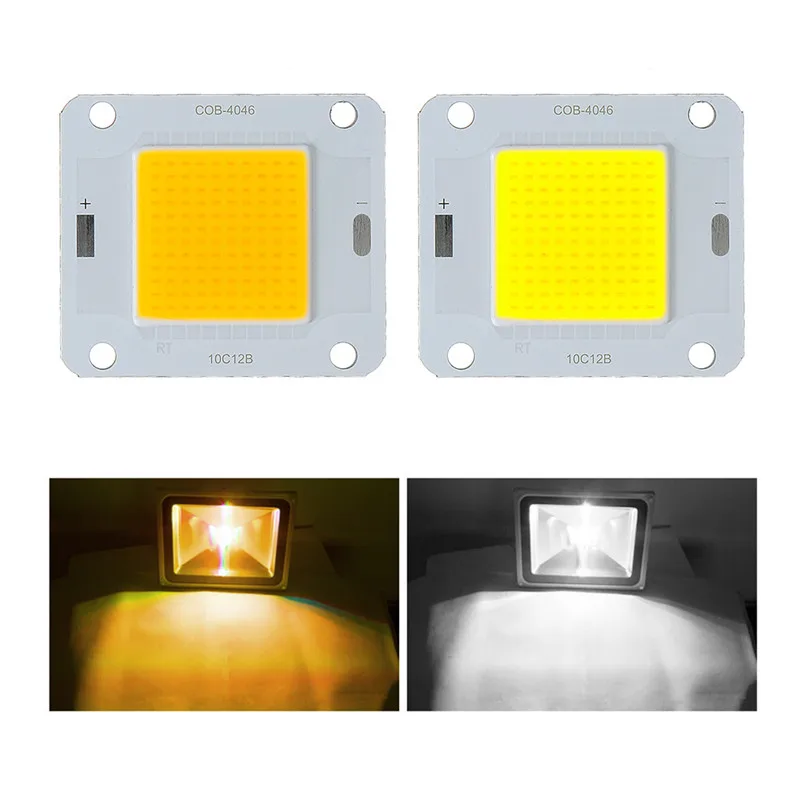 CLIATE COB LED Chip 20W 30W 50W White Warm White 120LM/W LED Chip Source for Flood Light DC30-40V