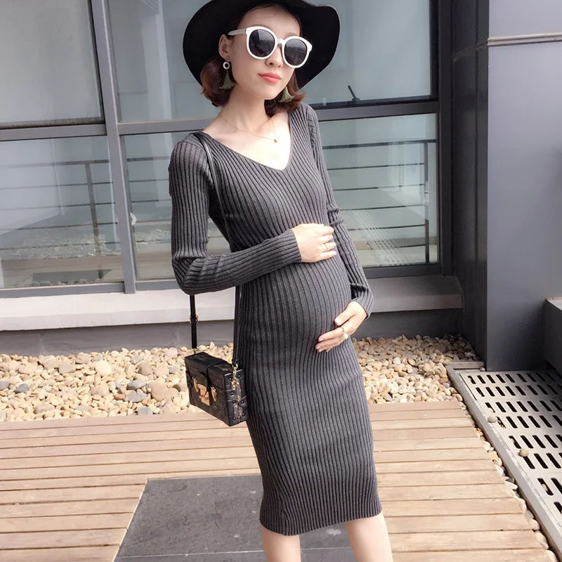 

2017 autumn pregnant women sweater qiu dong outfit paragraph a font set of korean dress sweater of loose big yards