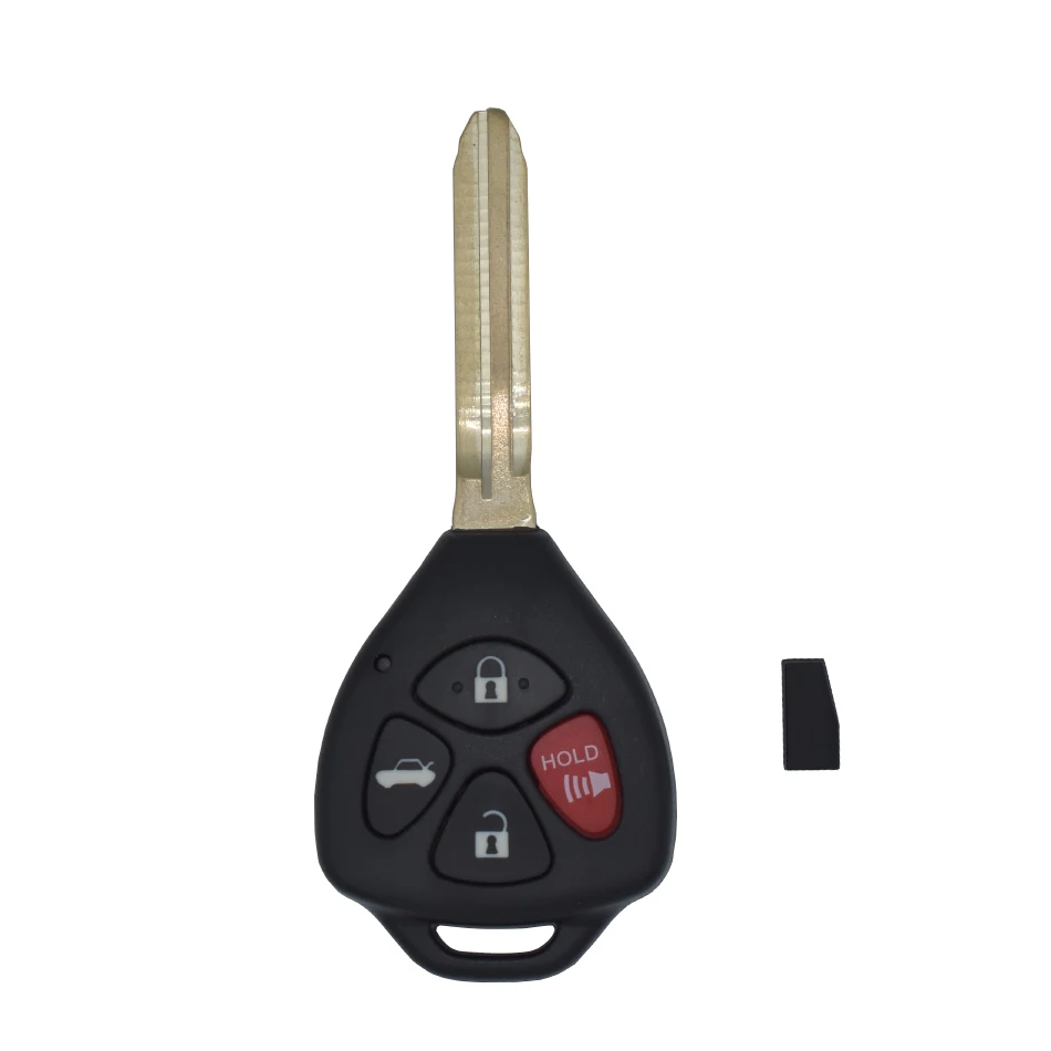 Djbfandea 4 кнопки 314,4 МГц 4D67 Чип дистанционного ключа автомобиля для Toyota FCCID HYQ12BBY Camry 2007-2011 с спросить сигнала необработанное лезвие