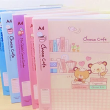 Мультяшные бумажные школьные бумажные пакеты для документов милые корейские офисные школьные пакеты для документов с 20 страниц внутри