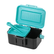 Outdoor Portable Durable Fishing Tackle Boxes Multifunction Breathable Fishing Lures Bait Boxes Bait Clip Fishing Accessories
