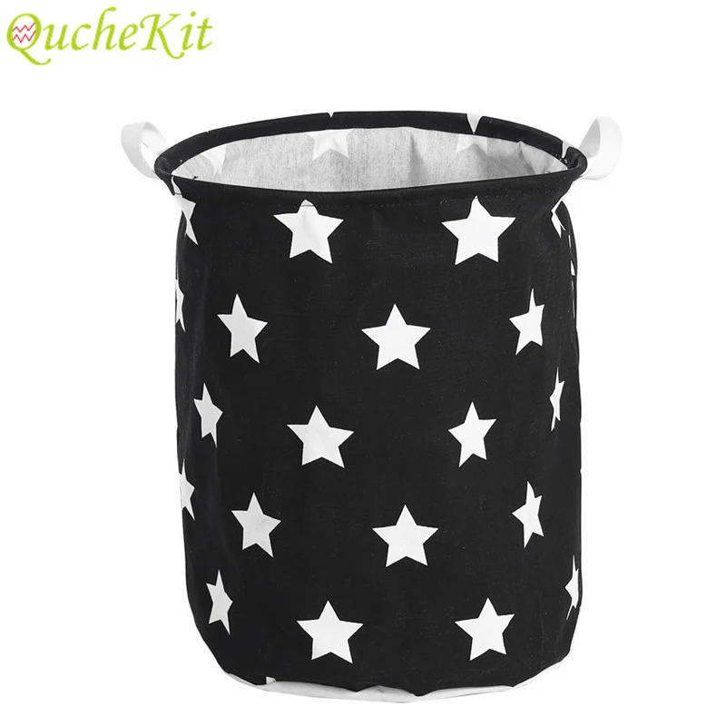سلة الغسيل القابلة للطي اللون نجمة ألعاب أطفال سلات تخزين الملابس القذرة سلة تخزين ملابس تخزين حامل مُنظِم