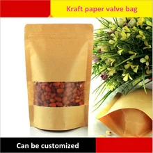 Высокое качество 20x30 см 10 шт. матовый крафт-бумага клапан сумки полупрозрачный Doypack Сумки самоклеющиеся Пищевая упаковка сумки