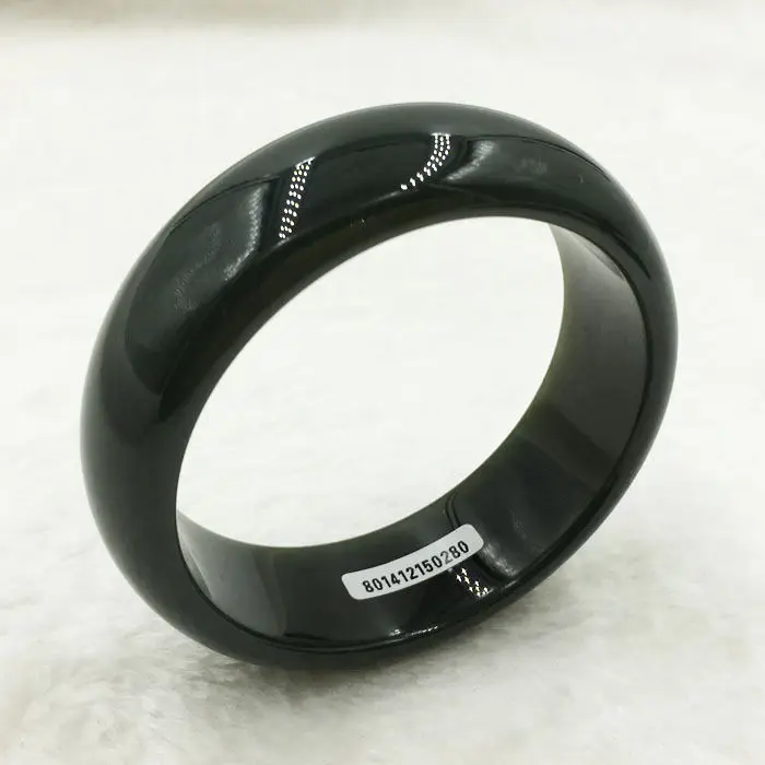 

FREE SHIPPING>>>@@ 58mm Certified Grade A Natural Green Hetian Nephrite Jade Bracelet Bangle 150280 NEW