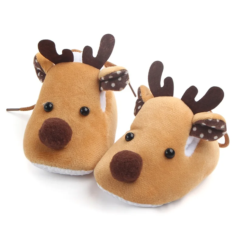 

Cozy Warm Winter Baby Shoes Christmas Deer Shoes First Walkers Sweet Antiskid Toddlers Shoes Baby Girls Infant Prewalker Toddler