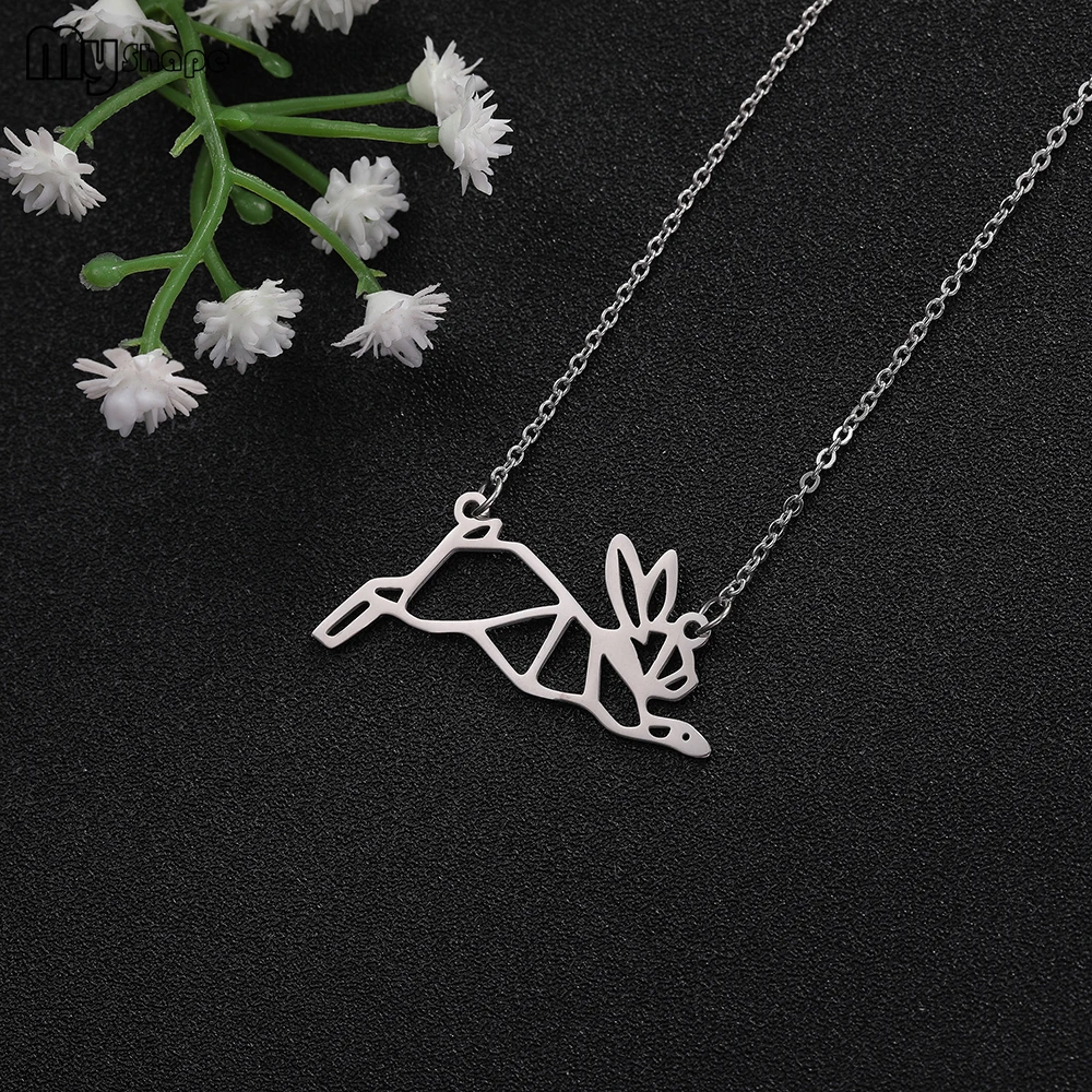 

My Shape Lovely Jewelry Rabbit Penguin Snake Lion Multiple Animal pendant Chokers Necklace For Women Girls Gift