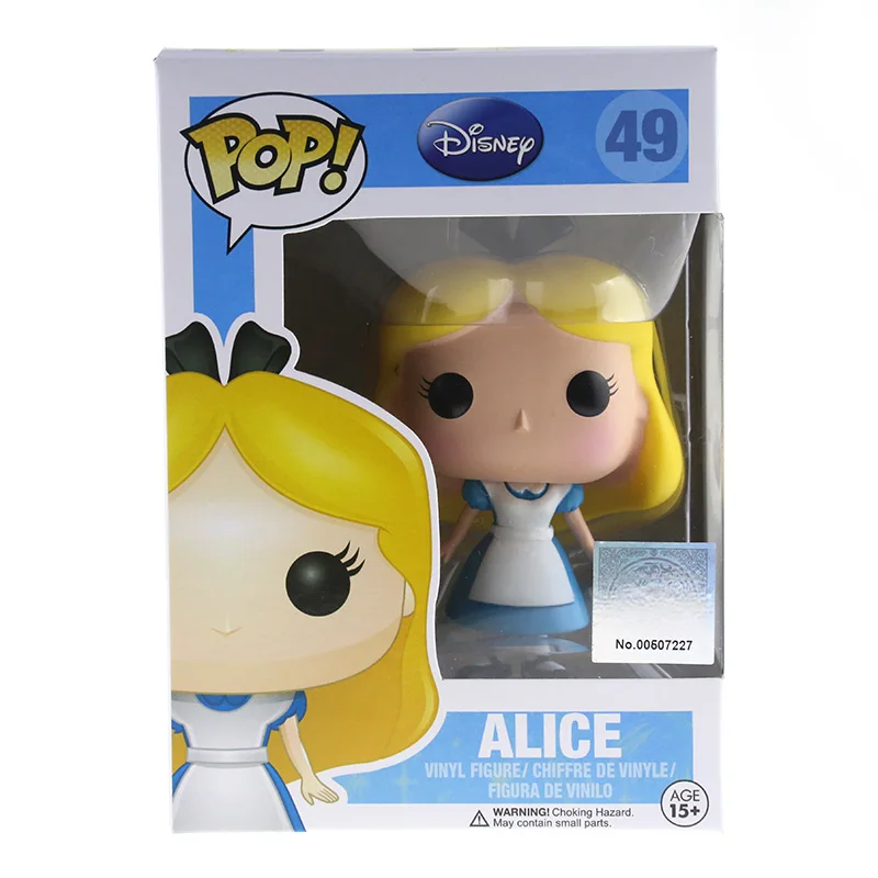 

New Hot  Funko Pop Alice in Wonderland Alice NO.49 Original  Box  Vinyl Figure Model Action Figurine Doll  Christmas Gift