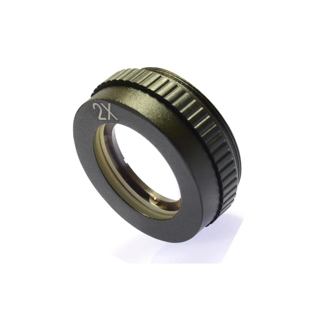 2X Mikroskop Stereo Auxiliary Barlow Lensa Besar Lampiran Lensa